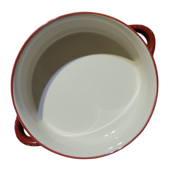 VTG LTD Commodities Stoneware Red Speckled Casserole Dutch Oven Dish Bowl/Lidded - Picture 6 of 9